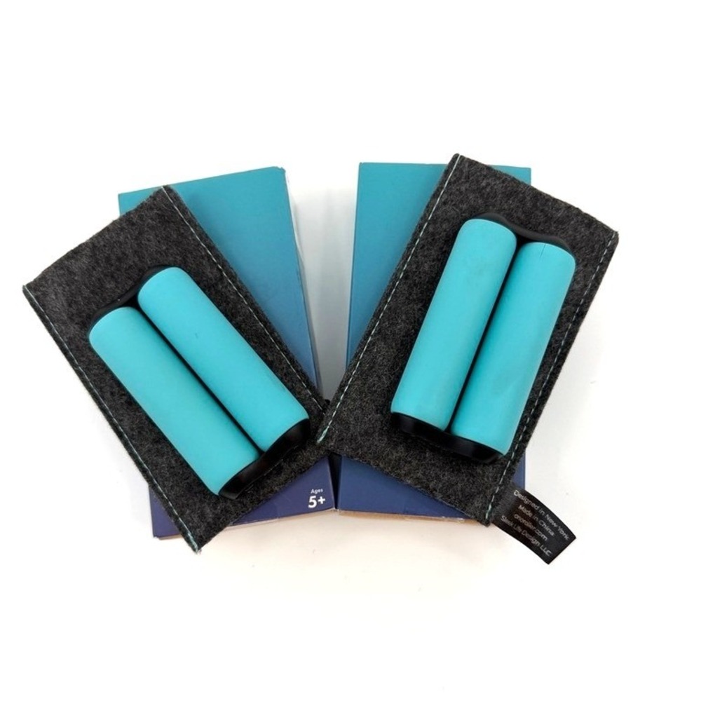 2 Pack ONO Fidget Roller Junior Teal Silent Handheld Sensory‎ Stress Relief Toy